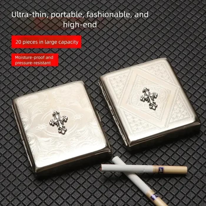 Nouvelle boîte à cigarettes en métal pour hommes avec 20