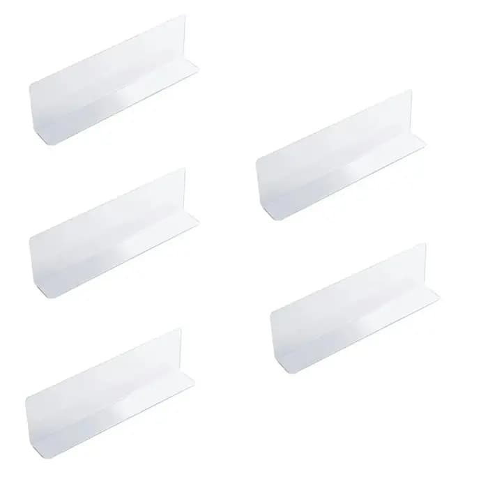 Panneaux de séparation d'étagères transparents, 5 pièces, 20/30/40cm, séparateurs d'étagères de supe