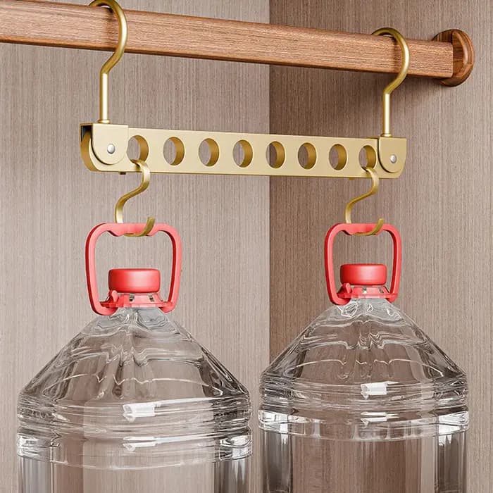 Support de rangement à 6/8 trous pour cintre organisateur pliable rotatif magique cintres en métal
