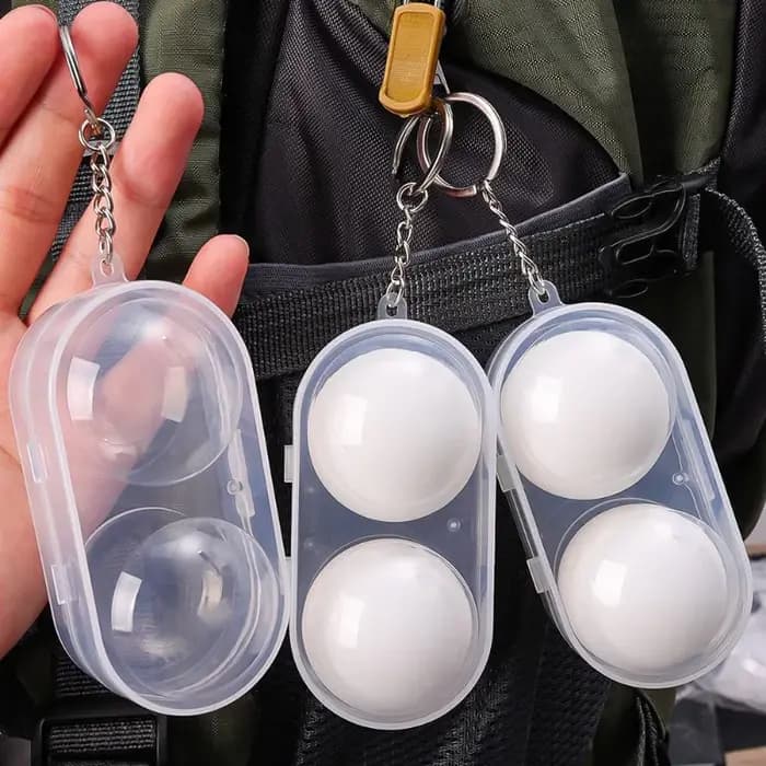Boîte conteneur de balles de Tennis de Table, boîtier en plastique dur, boîte de rangement de balles de Ping-Pong avec porte-clés, accessoires de Tennis de Table, cadeau