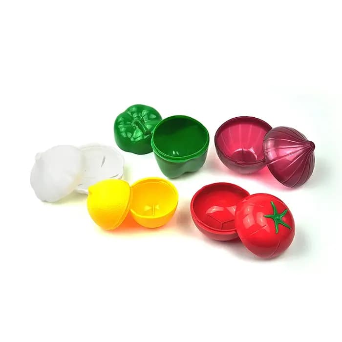 Boîte alimentaire organisateur créatif bac à légumes récipients oignon ail avocat tomates citron vert poivre frais stockage cuisine