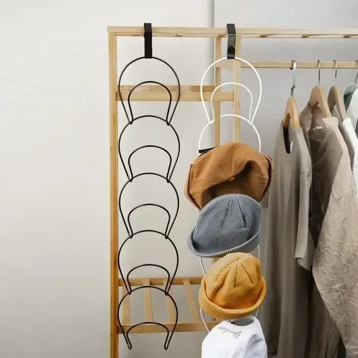 5 crochets support de rangement chapeau