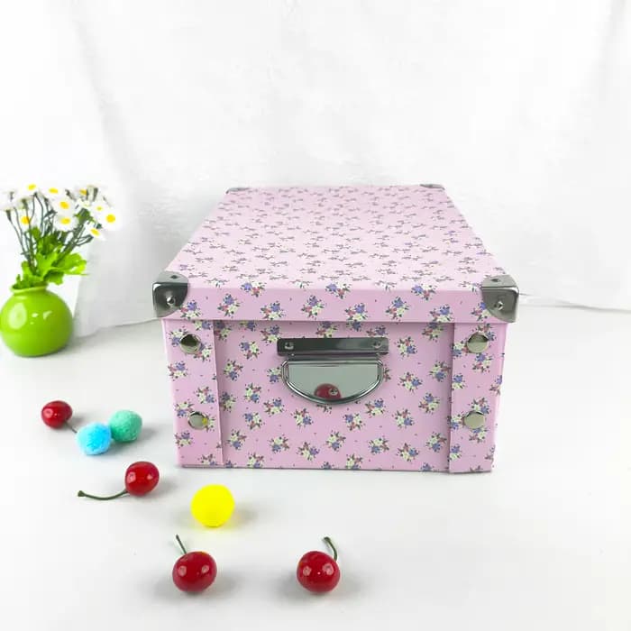Boîtes de rangement pliables à motifs floraux