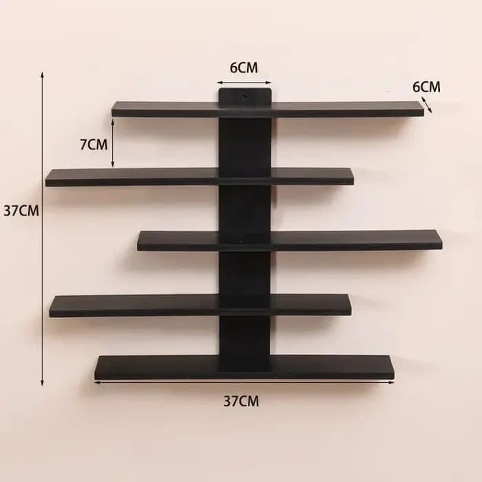 Présentoir mural léger à 5 niveaux pour figurines de blocs de construction