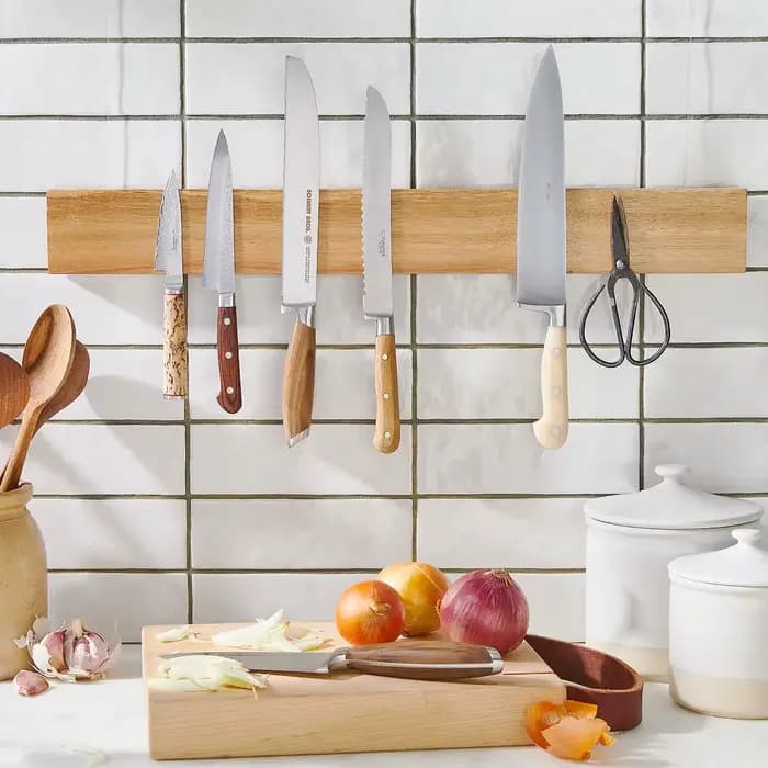 Porte-couteau magnétique pour mur avec aimant extra fort - 16 pouces - Bande magnétique pour couteau
