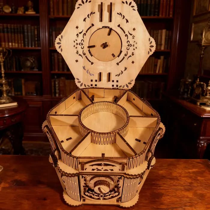 Boîte à bijoux en bois