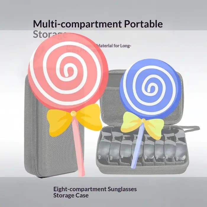 Organisateur de rangement pour lunettes de soleil avec 4