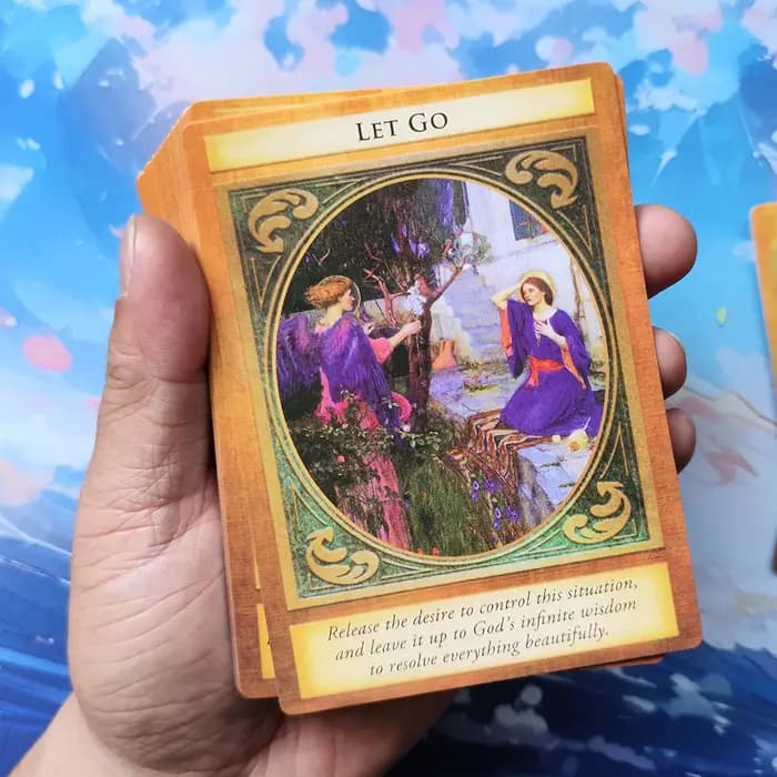 12 cartes Oracle de l'archange Gabriel de 8,7 cm avec boîte rigide