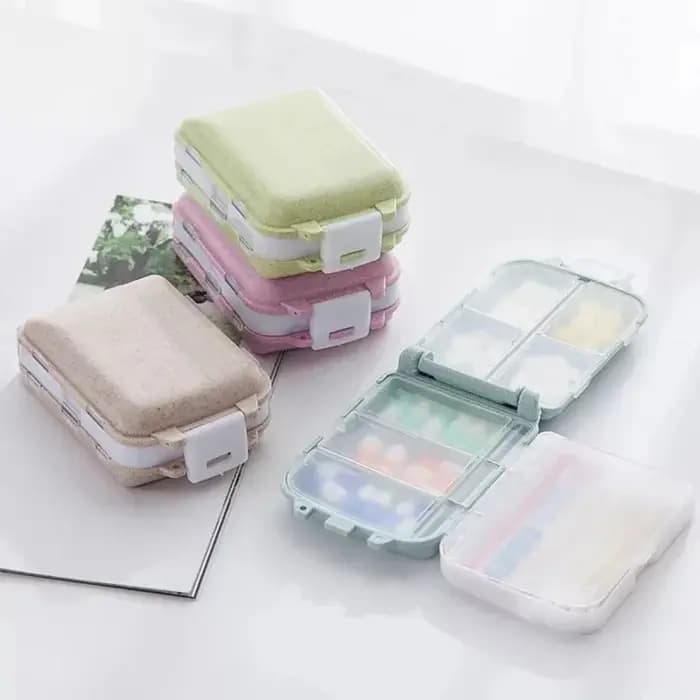 Mini boîte à pilules Portable, Kits médicaux, conteneur de stockage de vitamines, fournitures de voyage de santé, organisateur de pilules Compact 1 pièce