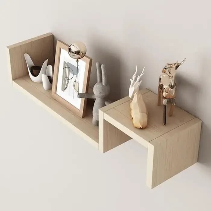 Nouvelles étagères murales pour salon et chambre, avec des designs de grille simples, librement combinables et créatifs