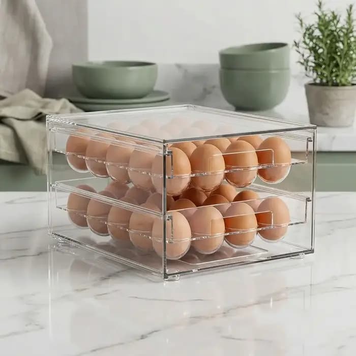 Boîte de rangement pour œufs en plastique pratique