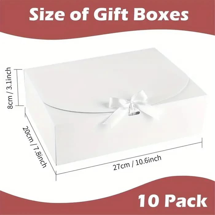 10 boîtes cadeaux avec couvercles