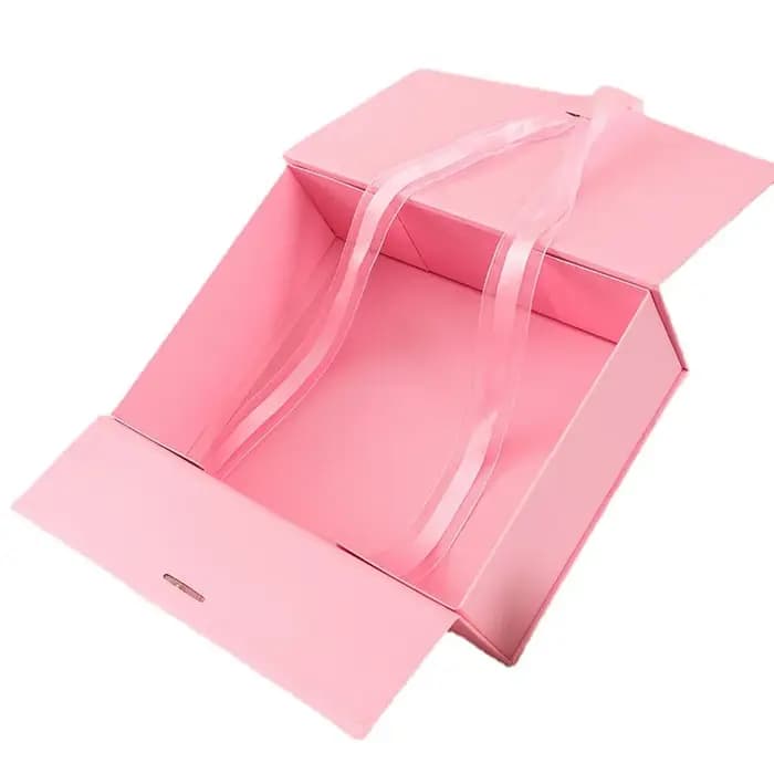 Boîte-cadeau pliante en carton dur