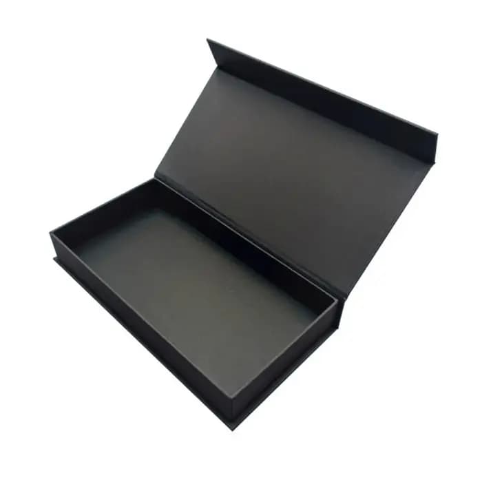 Boîte d'emballage et d'expédition à couvercle magnétique rectangulaire