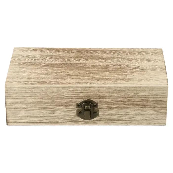 Boîte de rangement de bijoux en bois rétro, boîte en bois Vintage avec serrure, organisateur de bure
