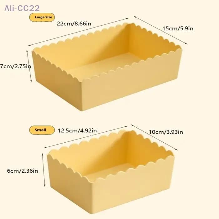 {CC22} boîte de rangement en plastique de bureau de Style crémeux