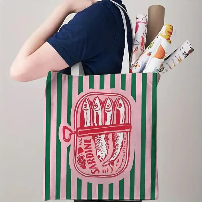 Sacs de rangement pour boîtes de conserve de sardines Coastal Charm