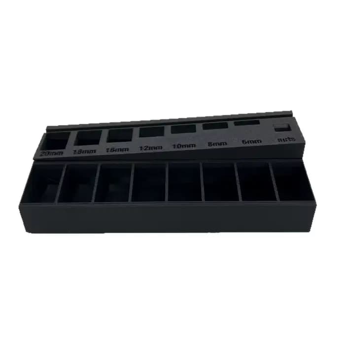 Trieur Portable pratique longueur de vis plateau de tri organisateur magasin écrous nouveau avec 7 fentes de mesure M3 boulon tiroirs de rangement