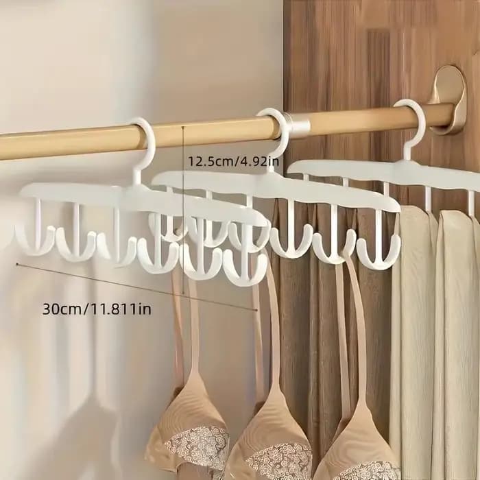 Cintre rotatif à 12 crochets – Organisateur de placard peu encombrant pour cravates
