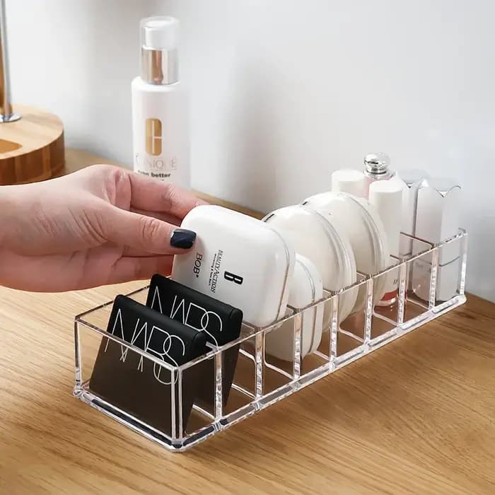 Boîte de rangement en acrylique transparent pour maquillage et cosmétiques