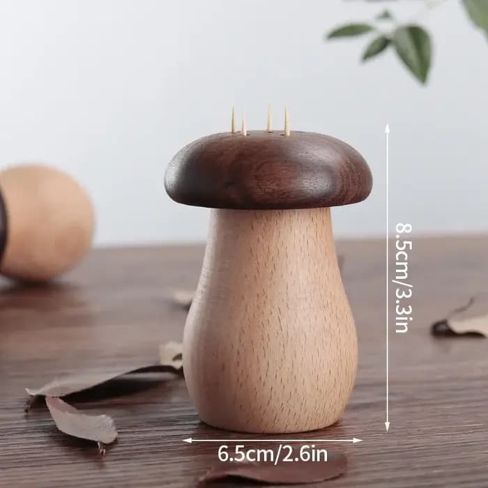 Boîte à cure-dents en forme de champignon avec une opération simple et une bague d'étanchéité qui n'a pas éteinte