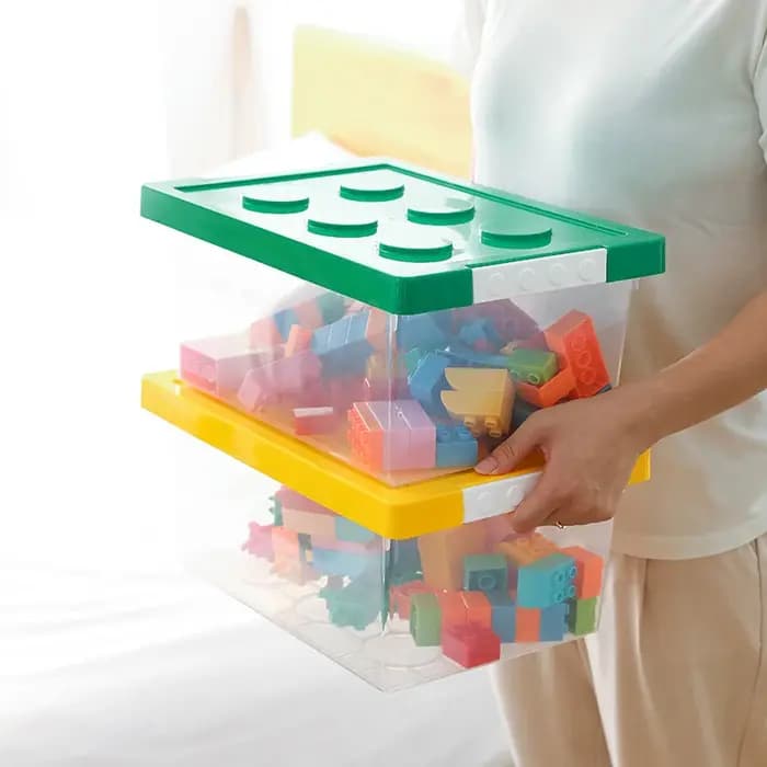 Boîte de rangement de blocs de construction pour enfants