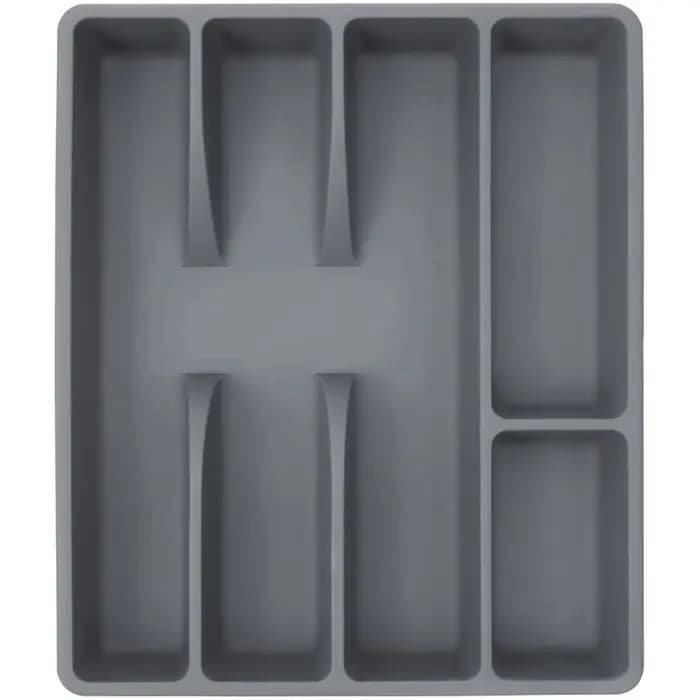 Boîte de rangement pour couverts en plastique, organisateur d'ustensiles, T1