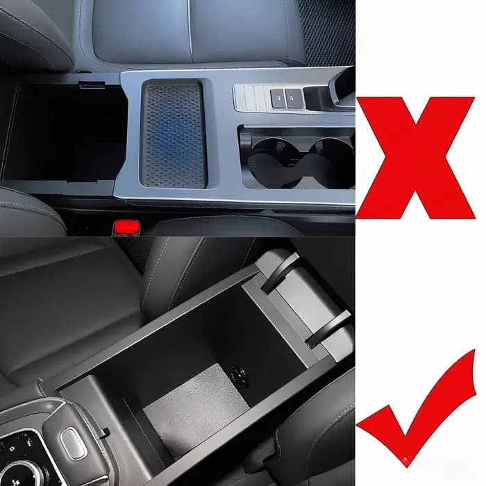 Boîte de rangement pour accoudoir central de voiture