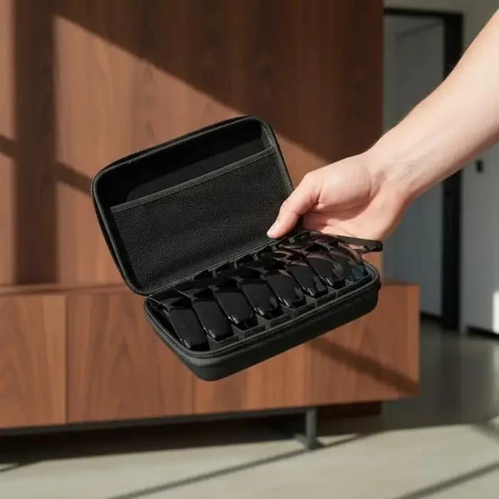 Organisateur de rangement pour lunettes de soleil avec 4