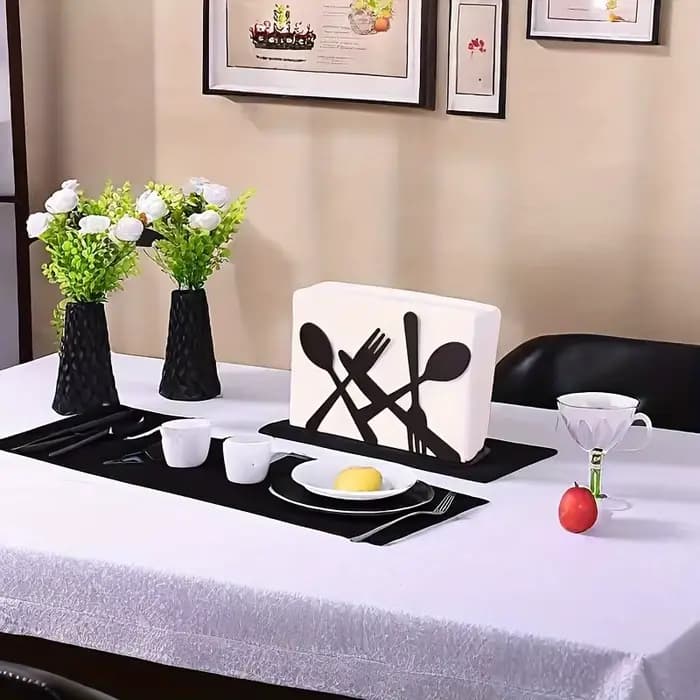 Distributeur de mouchoirs organisateur porte-serviettes pour comptoirs de cuisine