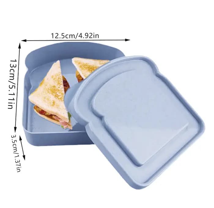 Boîte de rangement de pain grillé avec couvercle