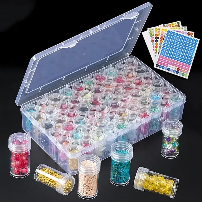 Bouteille de rangement de 24/30/48/60/80 perles