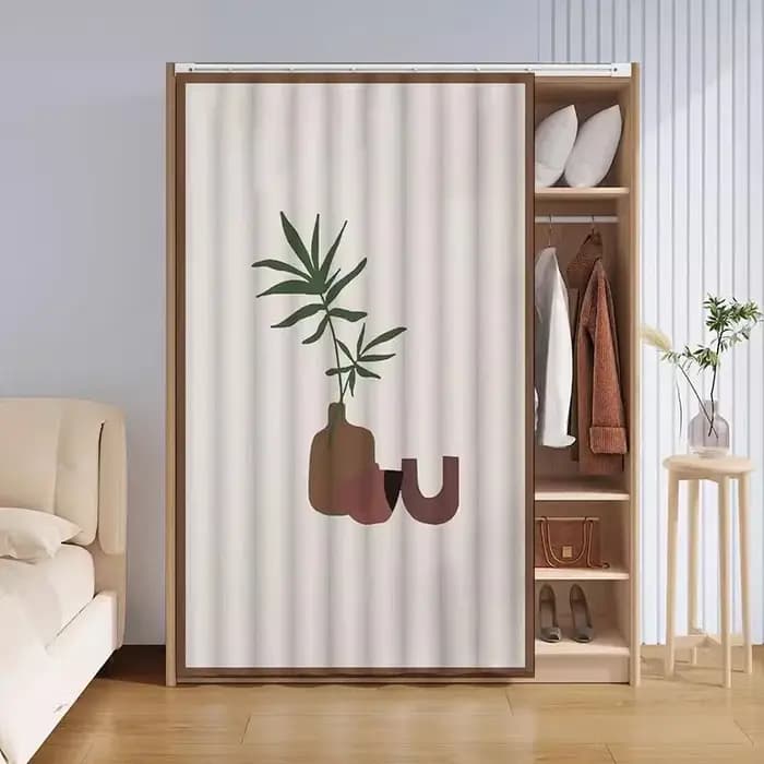 Rideau d'armoire, rideau de porte coulissante