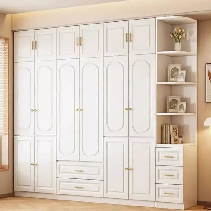 Armoire étroite sur rail, bibliothèque, armoire moderne pour bébé, accessoires, armoire en bois, armoire de chambre, meubles gain de place