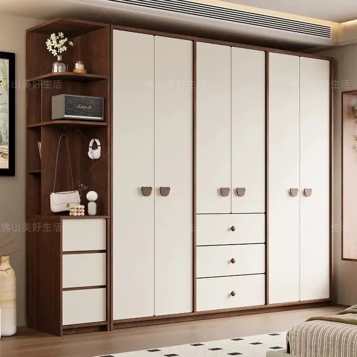 Armoire bibliothèque mignonne en bois massif
