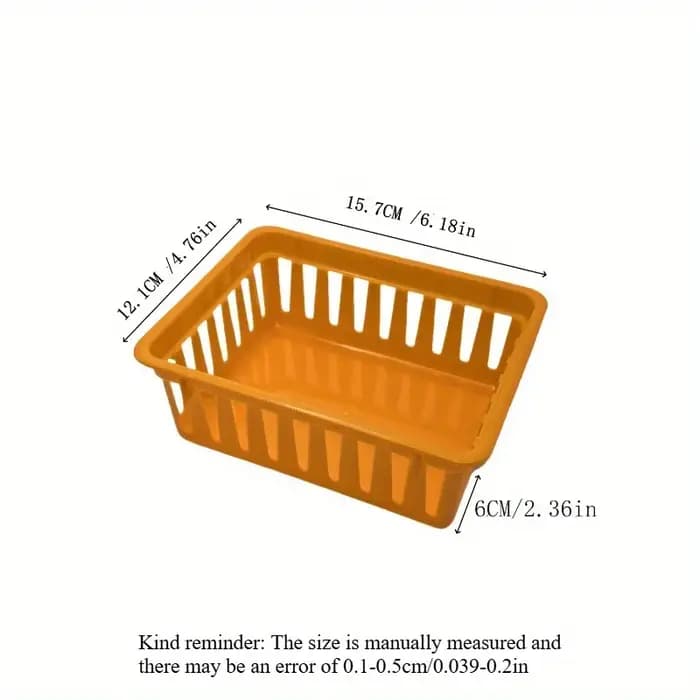 Lot de 6 boîtes de rangement carrées multifonctionnelles en plastique