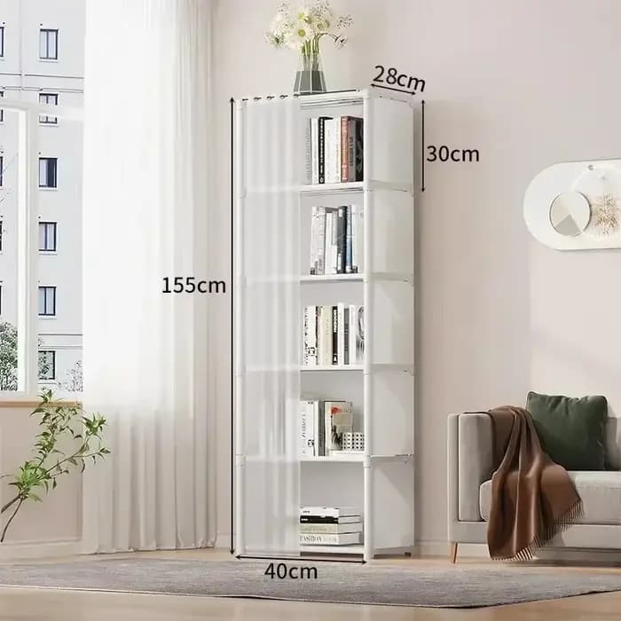 Armoire de rangement multi-niveaux 5/6