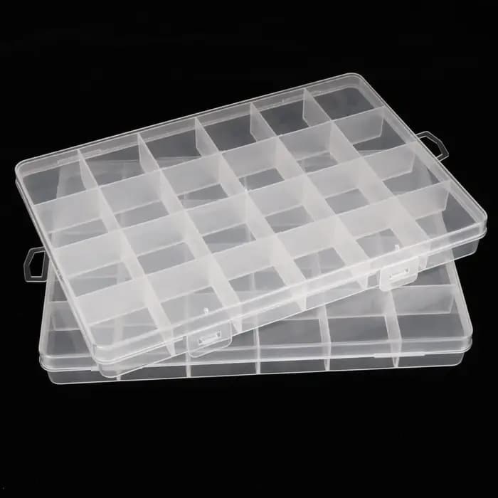 Boîte de rangement à 24 grilles