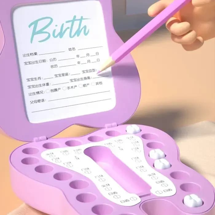 Boîte de Rangement des Dents de Lait pour Bébé