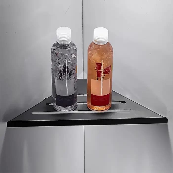 Étagère d'angle de salle de bain sans perçage en acier inoxydable 304