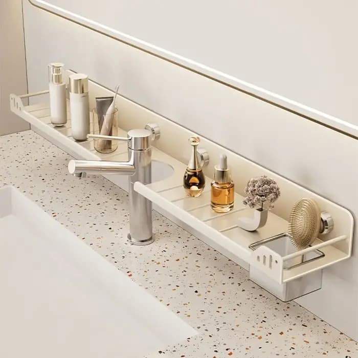Étagères de salle de bain à ventouse