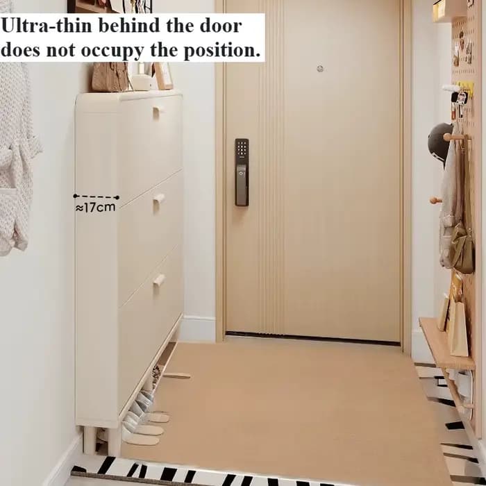 Étagère à chaussures d'intérieur blanche