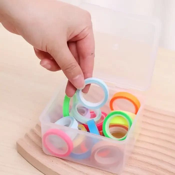 Boîte de rangement rectangulaire en plastique avec couvercle