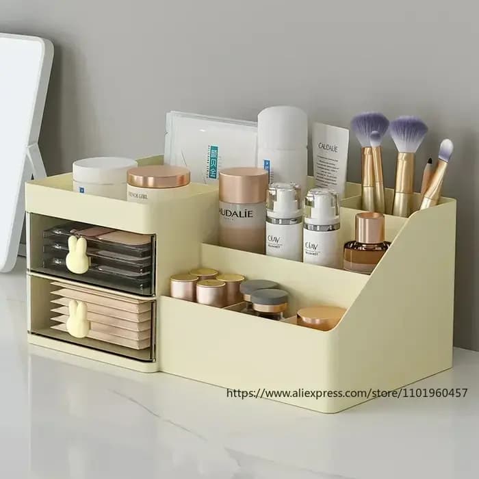 Boîte de rangement de cosmétiques de grande capacité