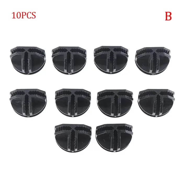 10 pièces fil Cube ABS connecteurs étagères de rangement organisateur modulaire boîte boucle Clip
