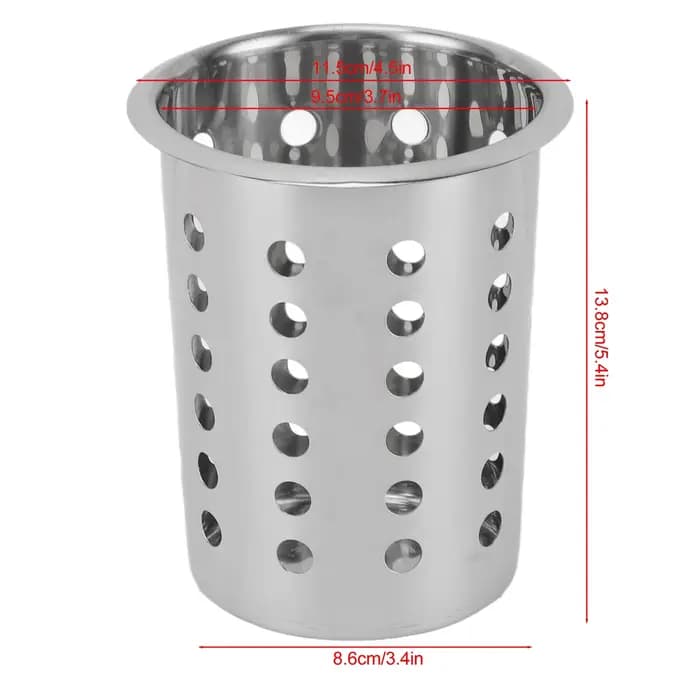Porte-ustensiles de cuisine en acier inoxydable 304