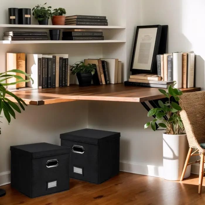 Boîte de rangement pour disques vinyles