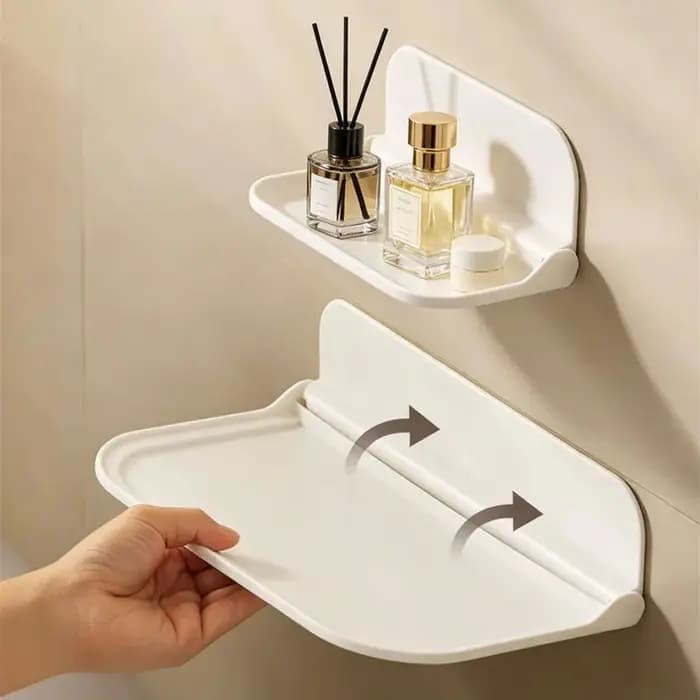 Étagère murale pliable sans perçage