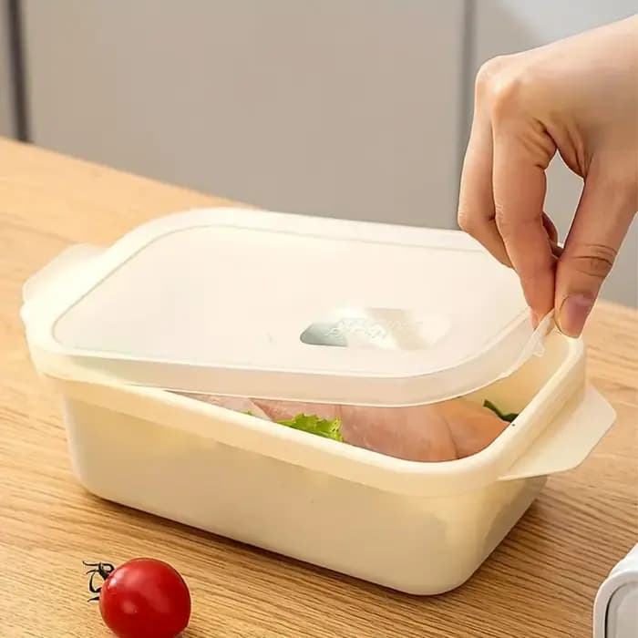 Ensemble de 3 pièces, boîte de conservation des aliments en plastique réutilisable avec couvercle