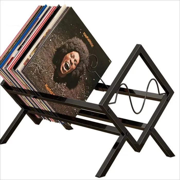 Porte-disques en vinyle pour livres de bureau